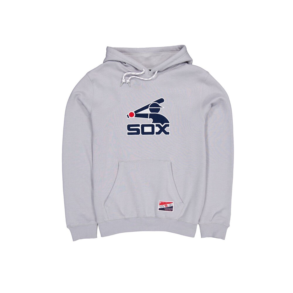 New Era Chicago White Sox Throwback Gray Hoodie - Size XL
